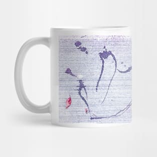 Splash Scribble and Red Leaf Mug